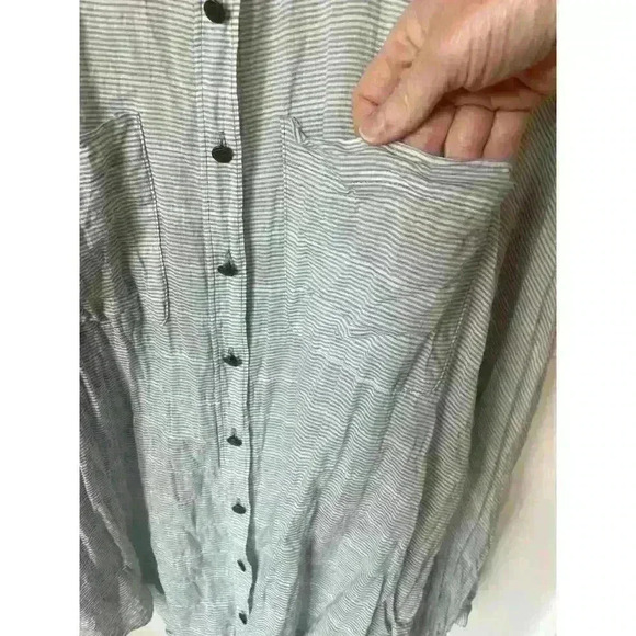 Free People Put Your Back Into It Lace Back Shirt, M - Picture 4 of 10